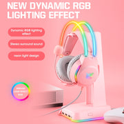 Cuffia da gioco cablata X26 USB + 3,5 mm RGB, X26