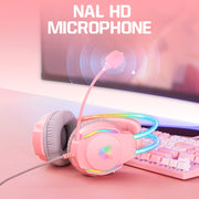 Cuffia da gioco cablata X26 USB + 3,5 mm RGB, X26