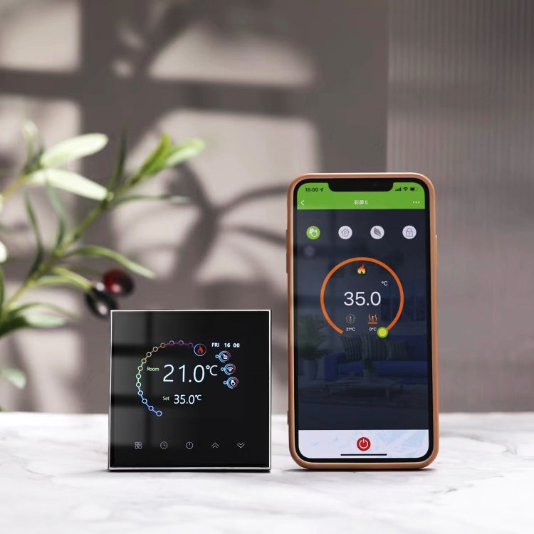 Termostato WiFi per riscaldamento elettrico con sensore esterno