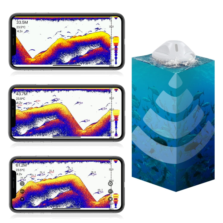 S1 Visual HD Phone Ecoscandaglio ultrasonico con sonar wireless