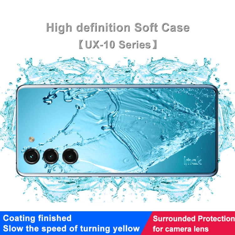Custodia per telefono in TPU trasparente antiurto serie IMAK UX-10, For Samsung Galaxy S23 5G, For Samsung Galaxy S23 Ultra 5G, For Samsung Galaxy S23+ 5G