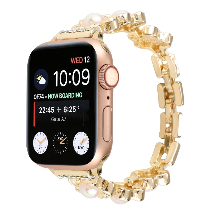 Cinturino per orologio in metallo con bracciale fiore, For Apple Watch Series 8&7 45mm, For Apple Watch Series 8&7 41mm