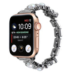 Cinturino per orologio in metallo con bracciale fiore, For Apple Watch Series 8&7 45mm, For Apple Watch Series 8&7 41mm
