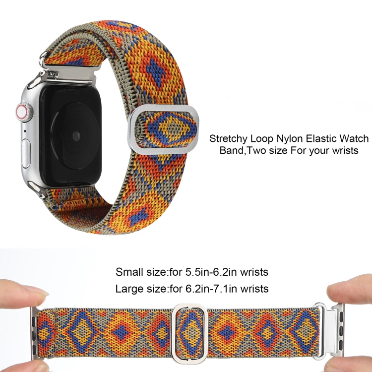 Cinturino in nylon elastico con fibbia, For Apple Watch Series 8&7 45mm