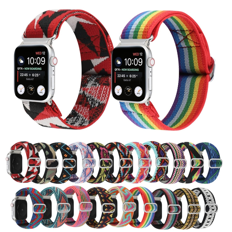 Cinturino in nylon elastico con fibbia, For Apple Watch Series 8&7 41mm