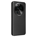 Custodia per telefono in pelle con vibrazione in fibra di carbonio, For OPPO Find X6, For OPPO Find X6 Pro 5G, For Realme V30 / V30T, For Blackview A85