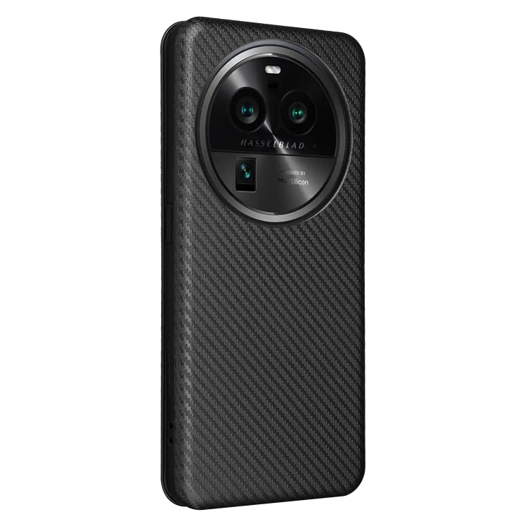 Custodia per telefono in pelle con vibrazione in fibra di carbonio, For OPPO Find X6, For OPPO Find X6 Pro 5G, For Realme V30 / V30T, For Blackview A85