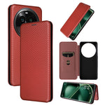Custodia per telefono in pelle con vibrazione in fibra di carbonio, For OPPO Find X6, For OPPO Find X6 Pro 5G, For Realme V30 / V30T, For Blackview A85
