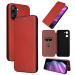 Custodia per telefono in pelle con vibrazione in fibra di carbonio, For OPPO Find X6, For OPPO Find X6 Pro 5G, For Realme V30 / V30T, For Blackview A85