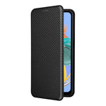 Custodia per telefono in pelle con vibrazione in fibra di carbonio, For Samsung Galaxy M14 5G Global