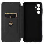 Custodia per telefono in pelle con vibrazione in fibra di carbonio, For Samsung Galaxy M14 5G Global