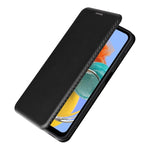 Custodia per telefono in pelle con vibrazione in fibra di carbonio, For Samsung Galaxy M14 5G Global