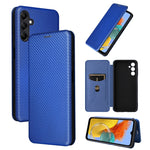 Custodia per telefono in pelle con vibrazione in fibra di carbonio, For Samsung Galaxy M14 5G Global