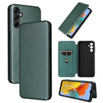 Custodia per telefono in pelle con vibrazione in fibra di carbonio, For Samsung Galaxy M14 5G Global