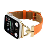 Cinturino per orologio in vera pelle tinta unita con fibbia a D, For Apple Watch Series 8&7 45mm, For Apple Watch Series 8&7 41mm