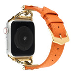 Cinturino per orologio in vera pelle tinta unita con fibbia a D, For Apple Watch Series 8&7 45mm, For Apple Watch Series 8&7 41mm