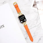 Cinturino per orologio in vera pelle tinta unita con fibbia a D, For Apple Watch Series 8&7 45mm, For Apple Watch Series 8&7 41mm