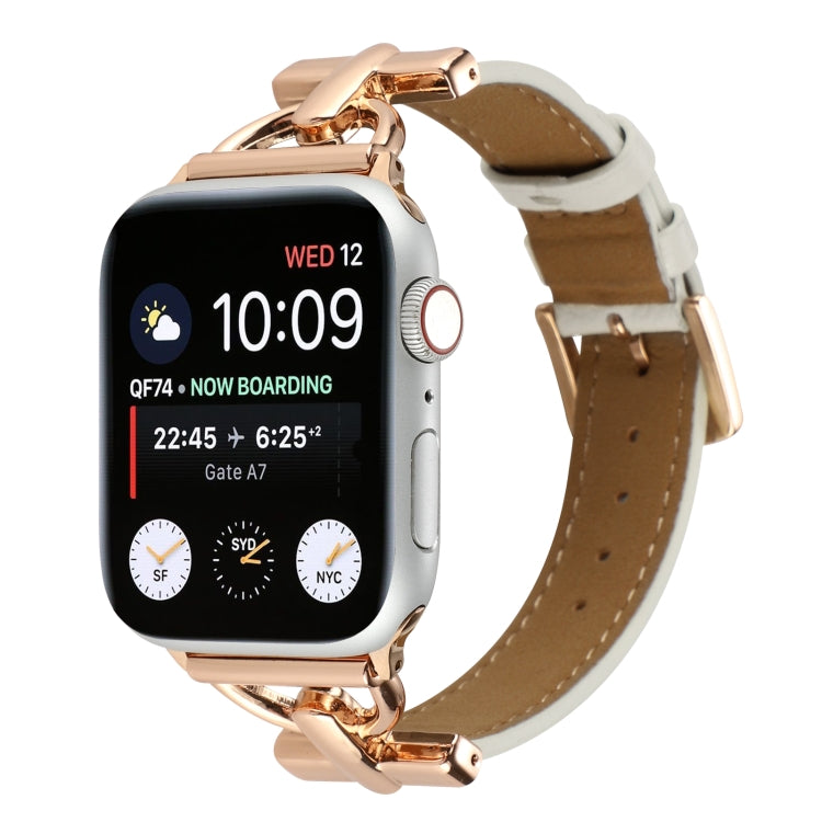 Cinturino per orologio in vera pelle tinta unita con fibbia a D, For Apple Watch Series 8&7 45mm, For Apple Watch Series 8&7 41mm