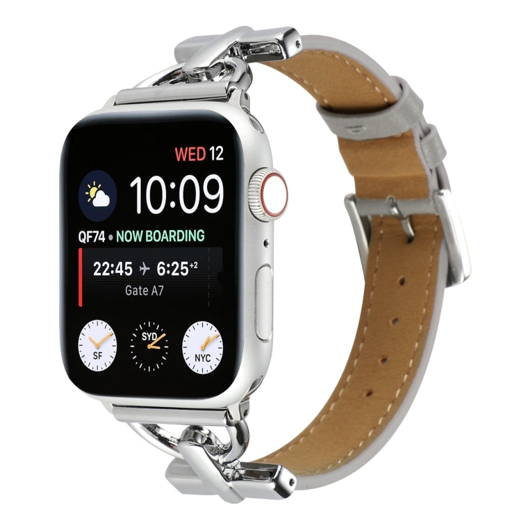 Cinturino per orologio in vera pelle tinta unita con fibbia a D, For Apple Watch Series 8&7 45mm, For Apple Watch Series 8&7 41mm