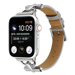 Cinturino per orologio in vera pelle tinta unita con fibbia a D, For Apple Watch Series 8&7 45mm, For Apple Watch Series 8&7 41mm