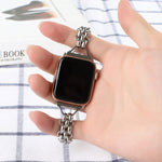 Cinturino in metallo con catena a doppia fila, For Apple Watch Series 8&7 45mm, For Apple Watch Series 8&7 41mm