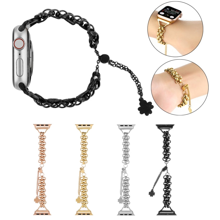 Cinturino in metallo con catena a doppia fila, For Apple Watch Series 8&7 45mm, For Apple Watch Series 8&7 41mm