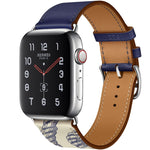 Cinturino in pelle con motivo serigrafato, For Apple Watch Series 7 41mm / 6 & SE & 5 & 4 40mm / 3 & 2 & 1 38mm, For Apple Watch Series 8&7 45mm / SE 2&6&SE&5&4 44mm / 3&2&1 42mm, For Apple Watch Series 8&7 41mm / SE 2&6&SE&5&4 40mm / 3&2&1 38mm       ...