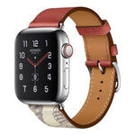 Cinturino in pelle con motivo serigrafato, For Apple Watch Series 7 41mm / 6 & SE & 5 & 4 40mm / 3 & 2 & 1 38mm, For Apple Watch Series 8&7 45mm / SE 2&6&SE&5&4 44mm / 3&2&1 42mm, For Apple Watch Series 8&7 41mm / SE 2&6&SE&5&4 40mm / 3&2&1 38mm       ...