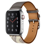 Cinturino in pelle con motivo serigrafato, For Apple Watch Series 7 41mm / 6 & SE & 5 & 4 40mm / 3 & 2 & 1 38mm, For Apple Watch Series 8&7 45mm / SE 2&6&SE&5&4 44mm / 3&2&1 42mm, For Apple Watch Series 8&7 41mm / SE 2&6&SE&5&4 40mm / 3&2&1 38mm       ...