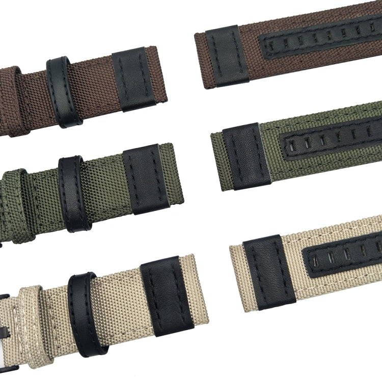 Cinturino universale in pelle di nylon, 20mm, 22mm