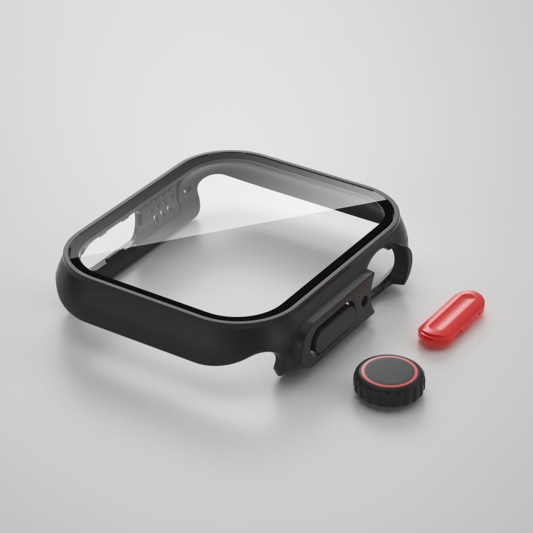 Custodia per orologio da film per PC con pulsante staccabile, For Apple Watch Series 9 / 8 / 7 41mm, For Apple Watch Series SE 2025 / SE 2 / 6 / SE / 5 / 4 40mm, For Apple Watch SE 2025 / SE 2 / 6 / SE / 5 / 4 40mm                                      ...