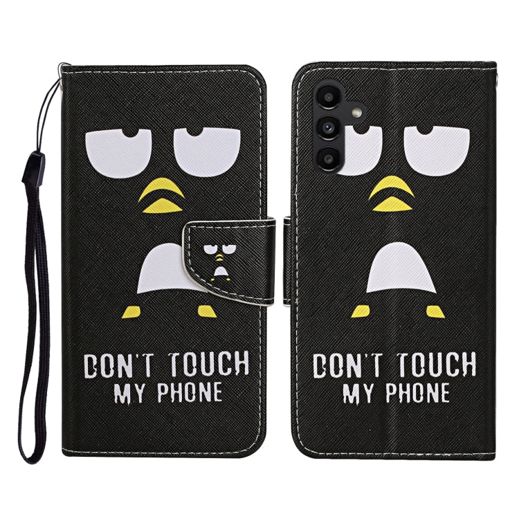 Custodia per cellulare in pelle con motivo a disegno colorato, For Samsung Galaxy A24 4G