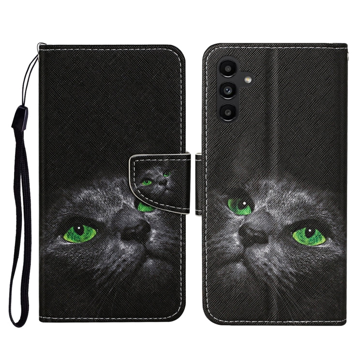 Custodia per cellulare in pelle con motivo a disegno colorato, For Samsung Galaxy A24 4G