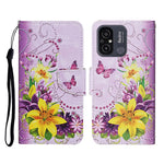 Custodia per cellulare in pelle con motivo a disegno colorato, For Xiaomi Redmi 12C
