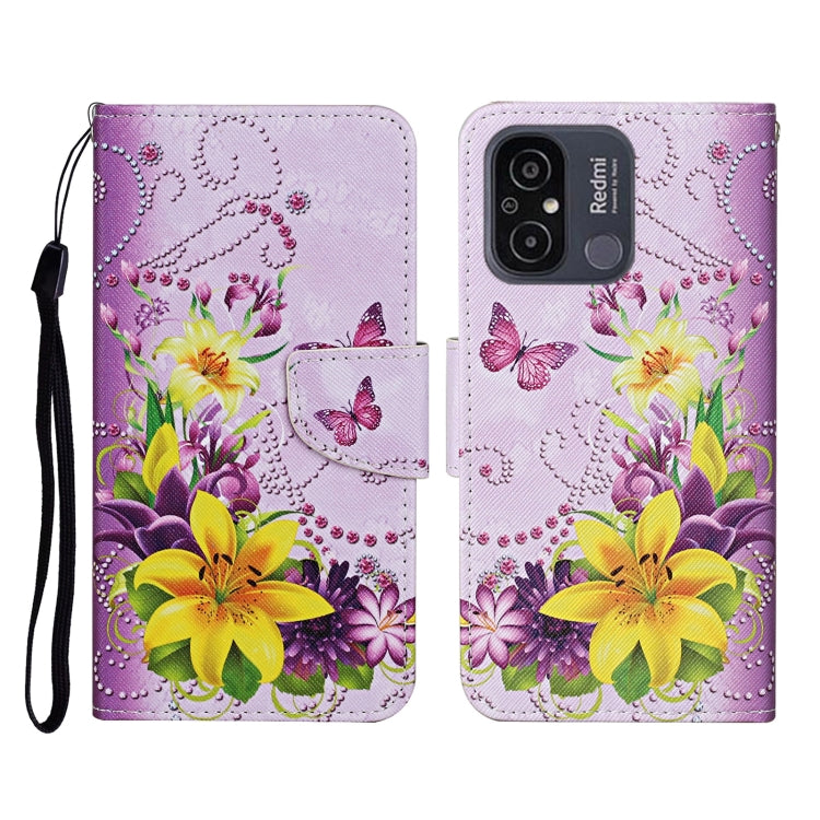 Custodia per cellulare in pelle con motivo a disegno colorato, For Xiaomi Redmi 12C
