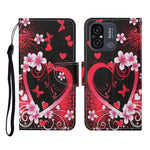 Custodia per cellulare in pelle con motivo a disegno colorato, For Xiaomi Redmi 12C
