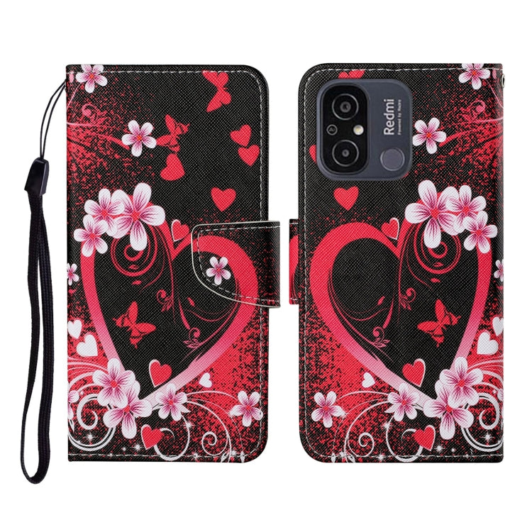 Custodia per cellulare in pelle con motivo a disegno colorato, For Xiaomi Redmi 12C