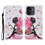 Custodia per cellulare in pelle con motivo a disegno colorato, For Xiaomi Redmi 12C
