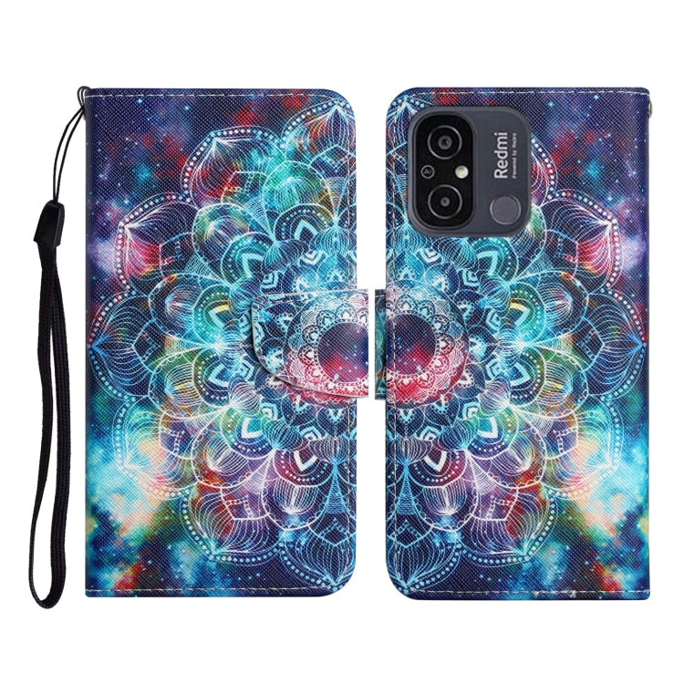Custodia per cellulare in pelle con motivo a disegno colorato, For Xiaomi Redmi 12C