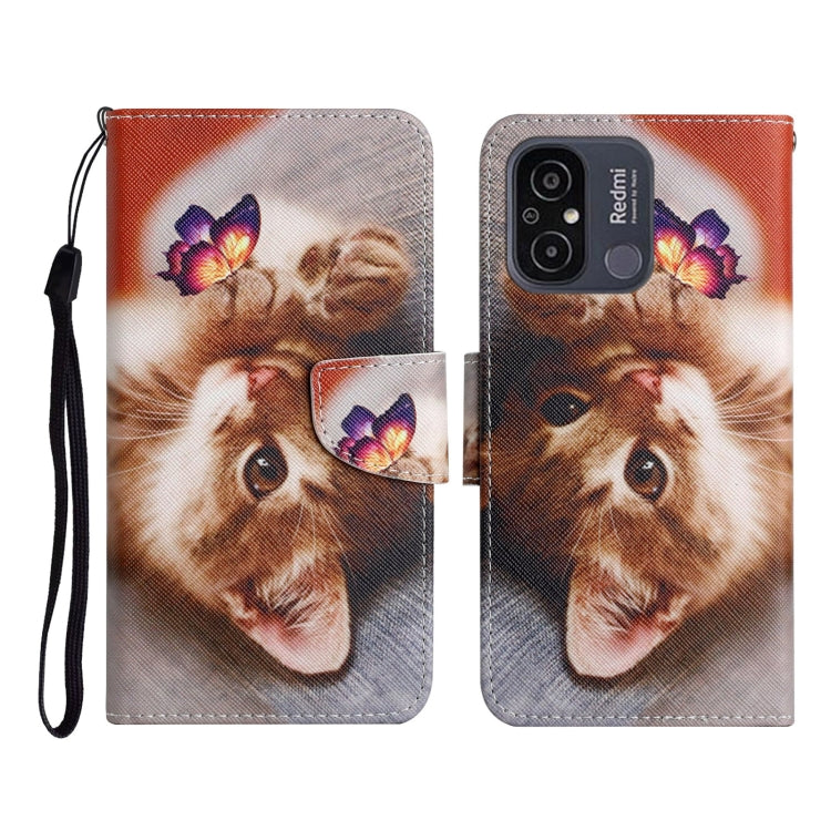 Custodia per cellulare in pelle con motivo a disegno colorato, For Xiaomi Redmi 12C