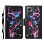 Custodia per cellulare in pelle con motivo a disegno colorato, For Xiaomi Redmi Note 12 4G Global