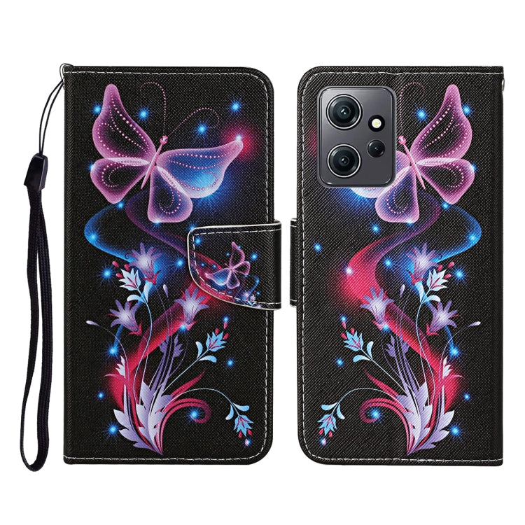 Custodia per cellulare in pelle con motivo a disegno colorato, For Xiaomi Redmi Note 12 4G Global