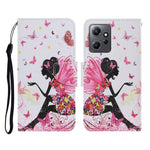 Custodia per cellulare in pelle con motivo a disegno colorato, For Xiaomi Redmi Note 12 4G Global