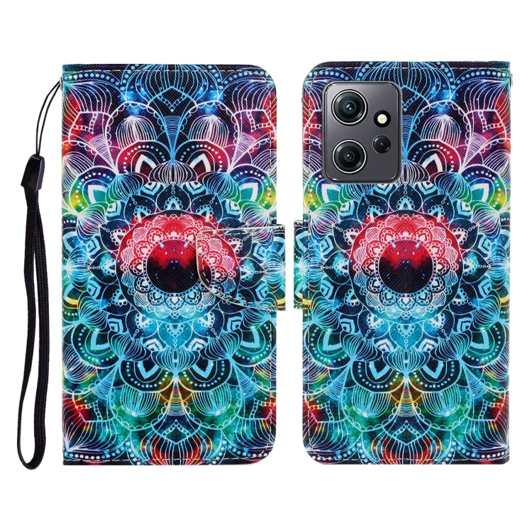 Custodia per cellulare in pelle con motivo a disegno colorato, For Xiaomi Redmi Note 12 4G Global