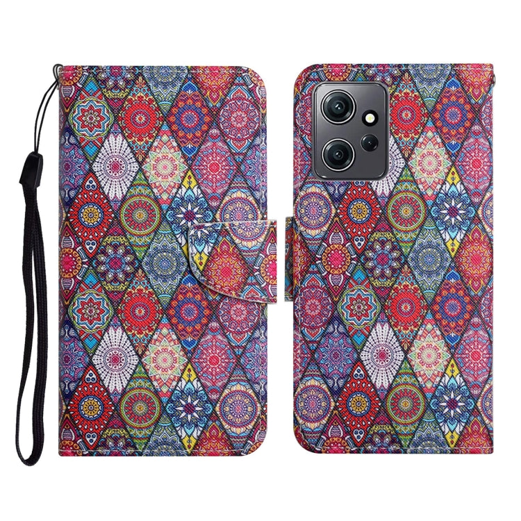 Custodia per cellulare in pelle con motivo a disegno colorato, For Xiaomi Redmi Note 12 4G Global