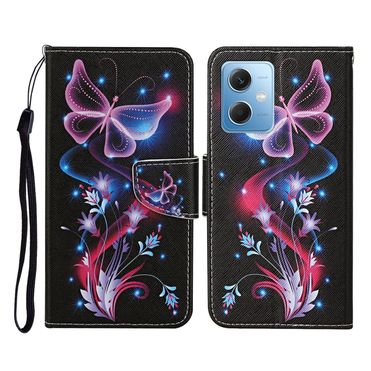 Custodia per cellulare in pelle con motivo a disegno colorato, For Xiaomi Redmi Note 12 5G Global/Poco X5