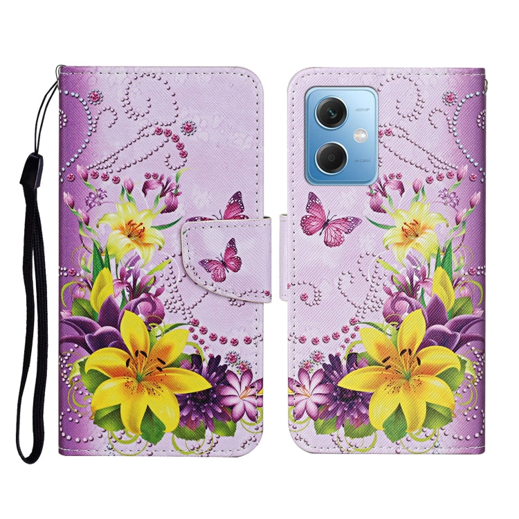 Custodia per cellulare in pelle con motivo a disegno colorato, For Xiaomi Redmi Note 12 5G Global/Poco X5