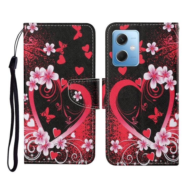 Custodia per cellulare in pelle con motivo a disegno colorato, For Xiaomi Redmi Note 12 5G Global/Poco X5