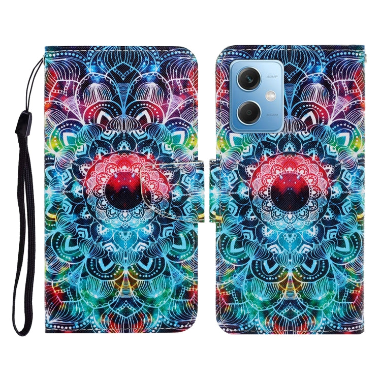 Custodia per cellulare in pelle con motivo a disegno colorato, For Xiaomi Redmi Note 12 5G Global/Poco X5