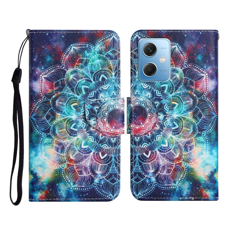 Custodia per cellulare in pelle con motivo a disegno colorato, For Xiaomi Redmi Note 12 5G Global/Poco X5
